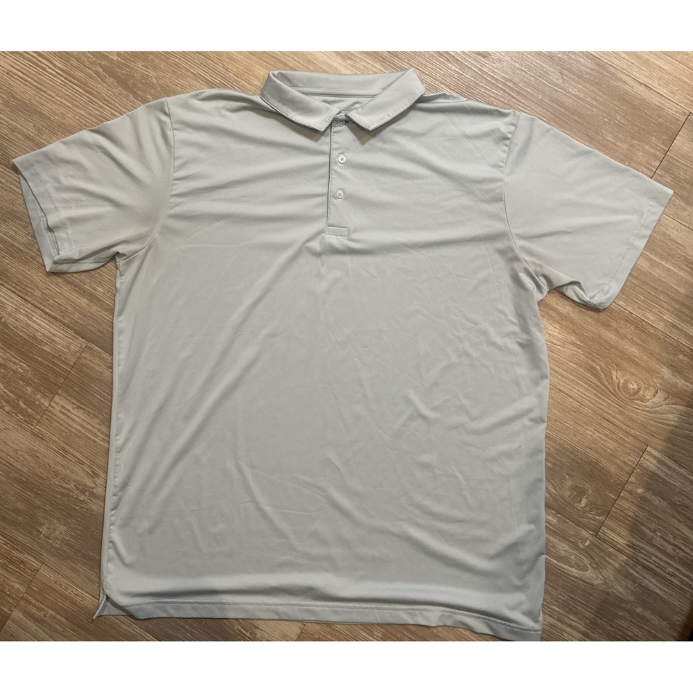 Mizzen + Main Polo Shirt Mens 2XL Phil Mickelson Golf Performance Stretch Gray